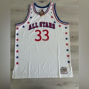 Mitchell & Ness Signed Larry Bird 81-82 Hardwood Classics Jersey White 54 NWT